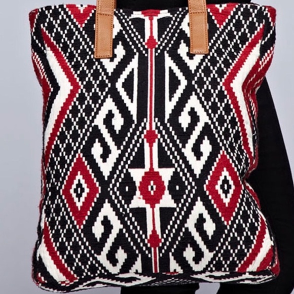 Last 1 NWT Aztec Handmade Carpet Tote Bag - Picture 5 of 10